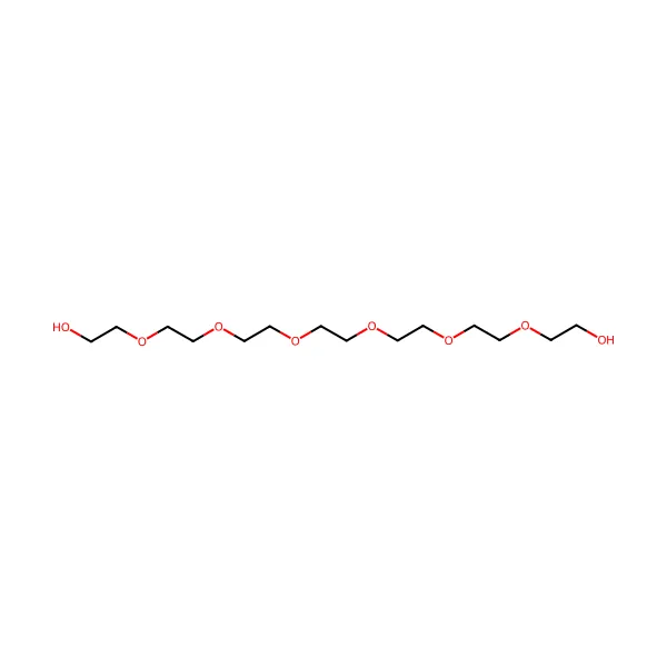 Heptaetilen glikol molekül yapısı — CAS 5617-32-3