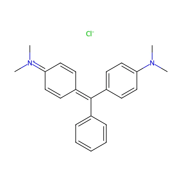 Malahit yeşili molekül yapısı — CAS 569-64-2