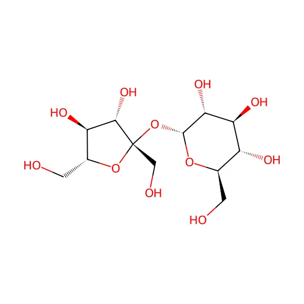 Sakkaroz molekül yapısı — CAS 57-50-1