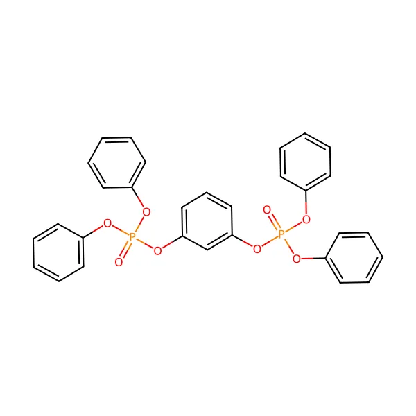 Resorsinol bis(difenil fosfat) molekül yapısı — CAS 57583-54-7