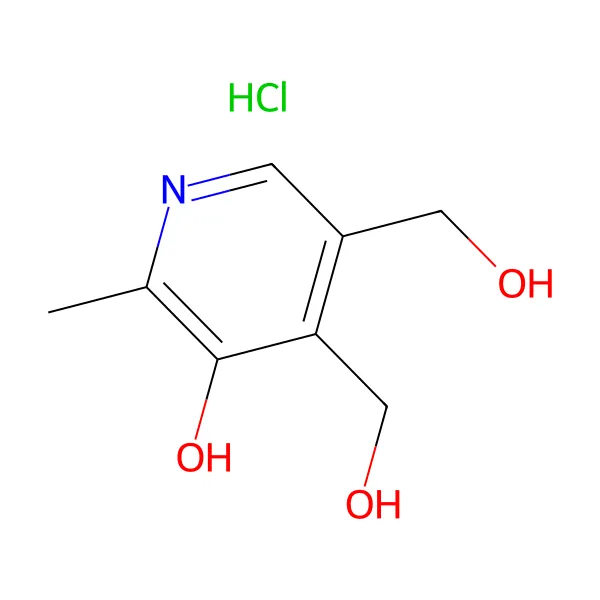Vitamin B6 Piridoksin Hidroklorür molekül yapısı — CAS 58-56-0