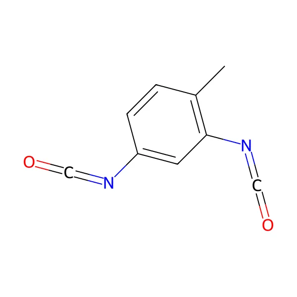 Toluen 2,4-diizosiyanat molekül yapısı — CAS 584-84-9