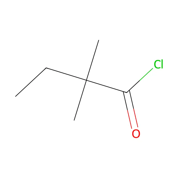 2,2-dimetilbutiril klorür molekül yapısı — CAS 5856-77-9