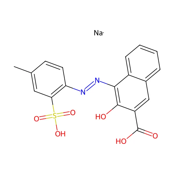 Litol rubin B molekül yapısı — CAS 5858-81-1