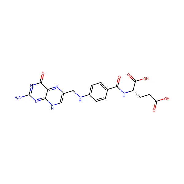 Vitamin B9 Folik Asit molekül yapısı — CAS 59-30-3