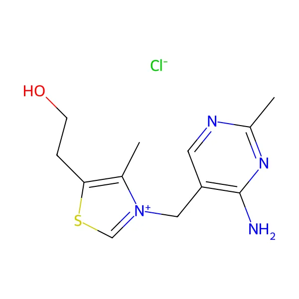 Vitamin B1 Tiamin molekül yapısı — CAS 59-43-8