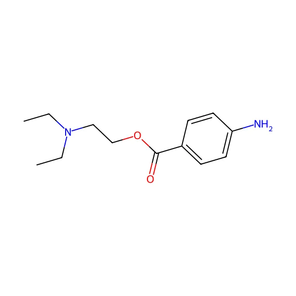 Prokain molekül yapısı — CAS 59-46-1