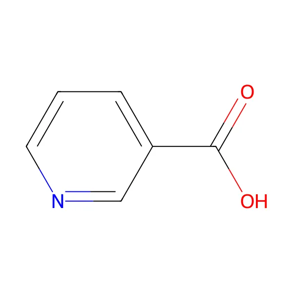 Vitamin B3 Nikotinik Asit molekül yapısı — CAS 59-67-6