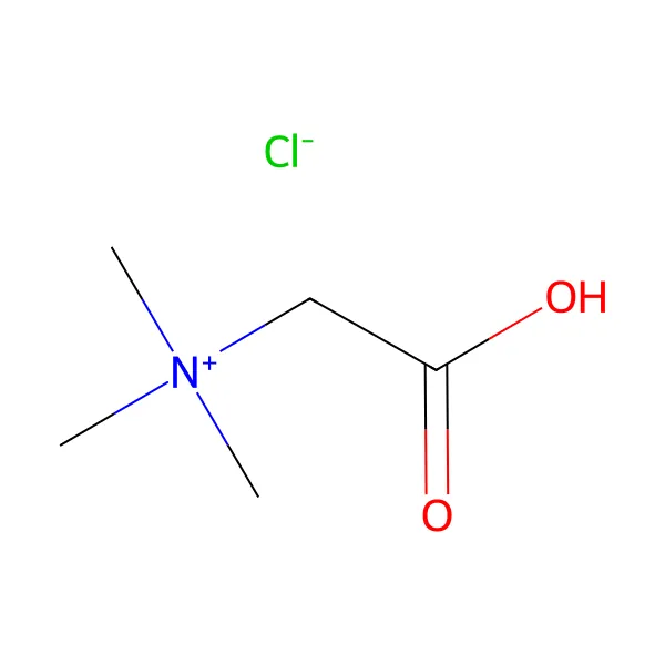 Betain hidroklorür molekül yapısı — CAS 590-46-5