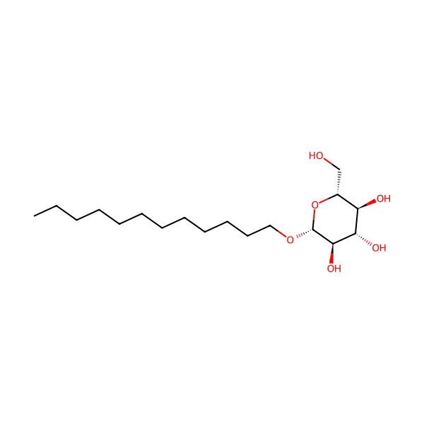 Lauril glukozit molekül yapısı — CAS 59122-55-3