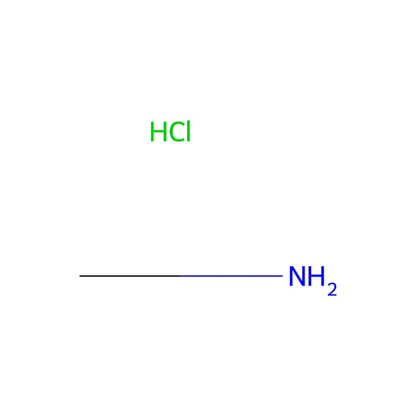 Metilamin hidroklorür molekül yapısı — CAS 593-51-1