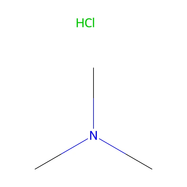 Trimetilamin hidroklorür molekül yapısı — CAS 593-81-7