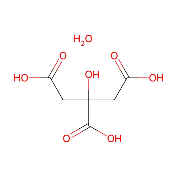 Sitrik asit monohidrat molekül yapısı — CAS 5949-29-1