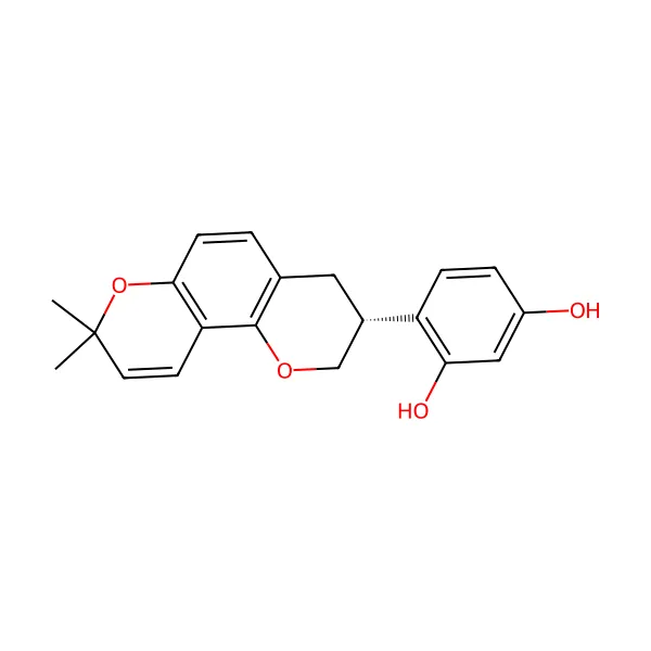 Glabridin molekül yapısı — CAS 59870-68-7