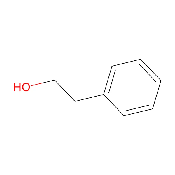 2-feniletanol molekül yapısı — CAS 60-12-8
