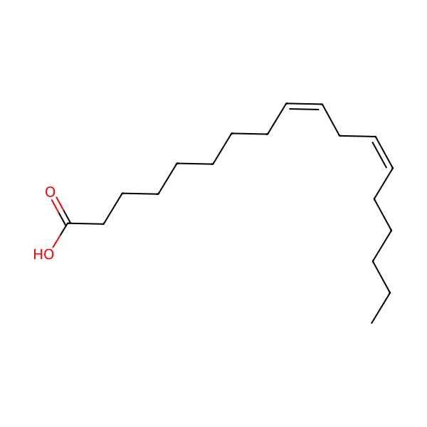 Linoleik asit molekül yapısı — CAS 60-33-3