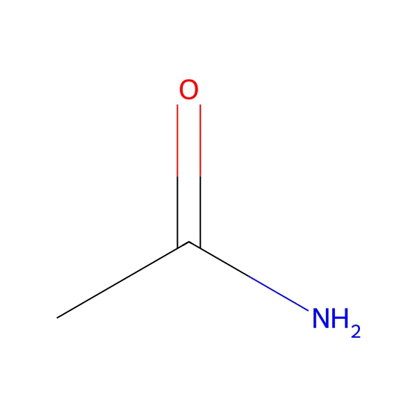 Asetamid molekül yapısı — CAS 60-35-5