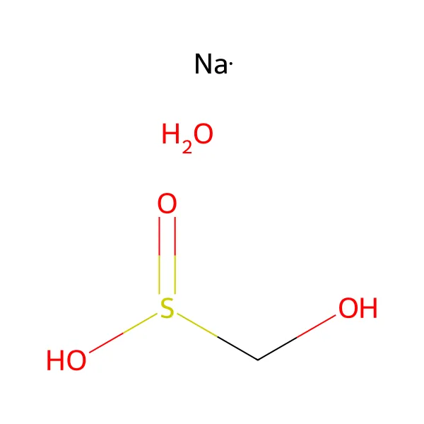Formaldehit sodyum sülfoksilat dihidrat molekül yapısı — CAS 6035-47-8