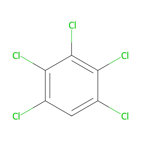 Pentaklorobenzen molekül yapısı — CAS 608-93-5