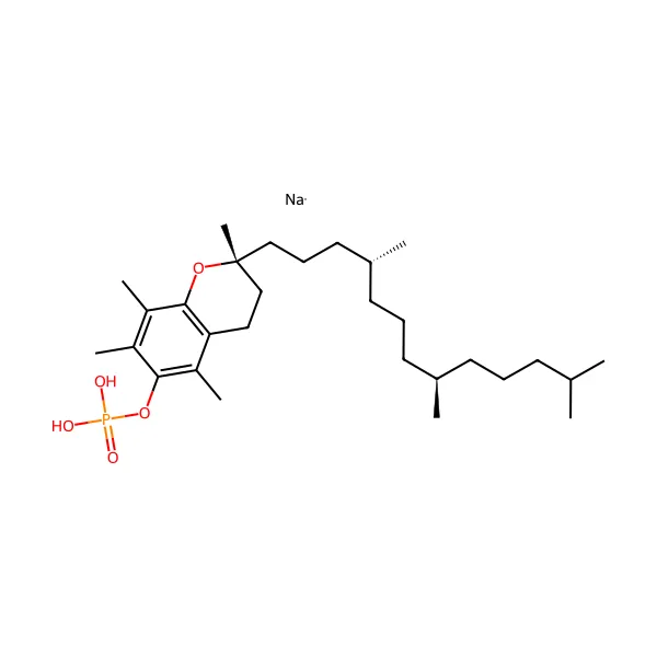 Vitamin E Sodyum Tokoferil Fosfat molekül yapısı — CAS 60934-46-5