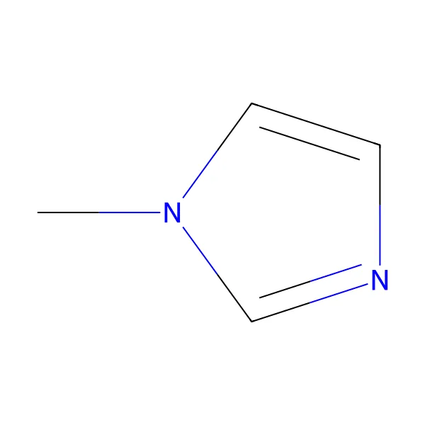 1-metilimidazol molekül yapısı — CAS 616-47-7