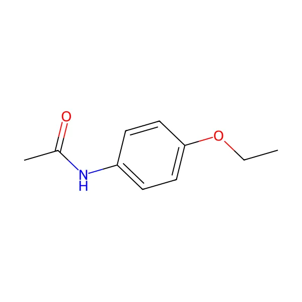 Fenasetin molekül yapısı — CAS 62-44-2