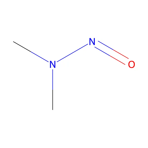 N-nitrozodimetilamin molekül yapısı — CAS 62-75-9