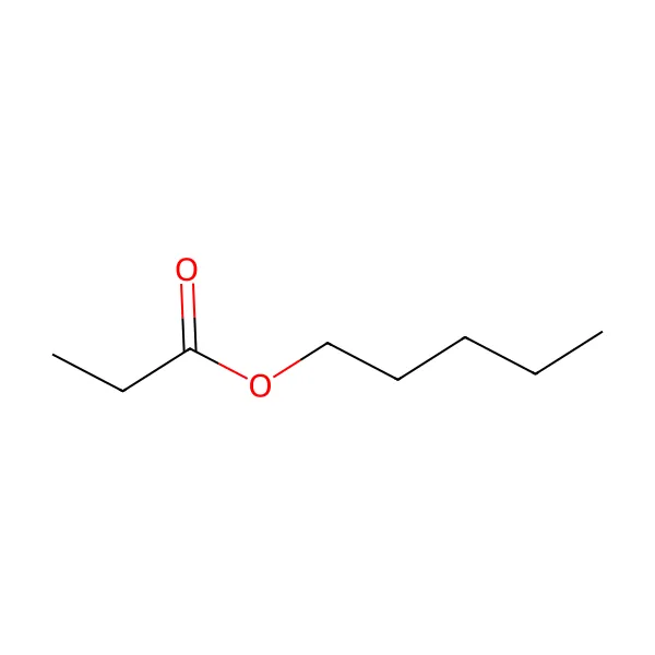 Amil propiyonat molekül yapısı — CAS 624-54-4