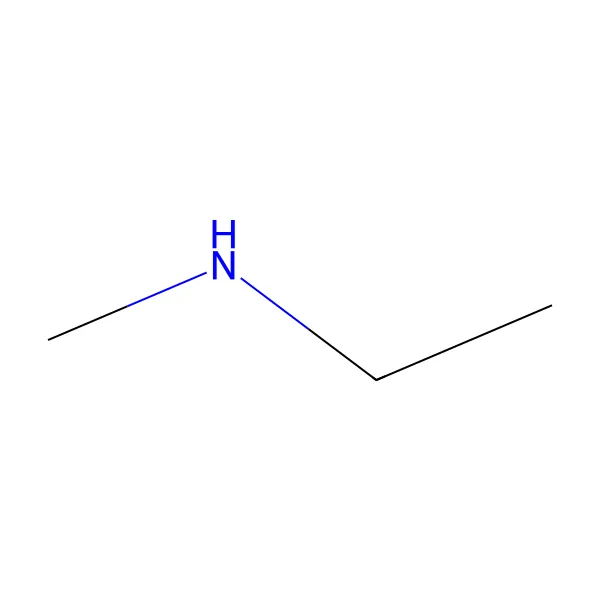 Etilmetilamin molekül yapısı — CAS 624-78-2