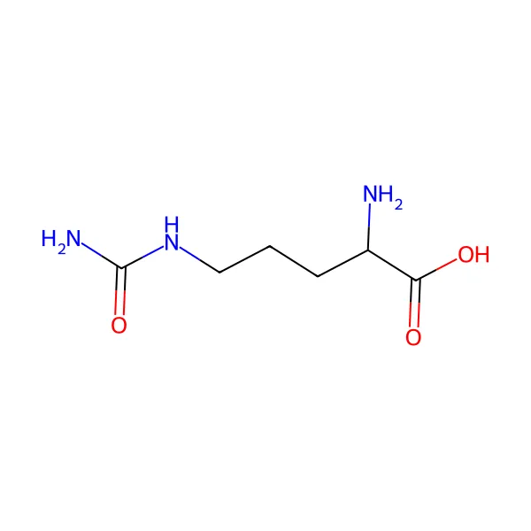 DL-sitrülin molekül yapısı — CAS 627-77-0