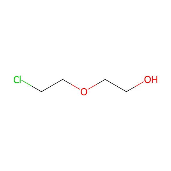 2-(Kloroetoksi)etanol molekül yapısı — CAS 628-89-7