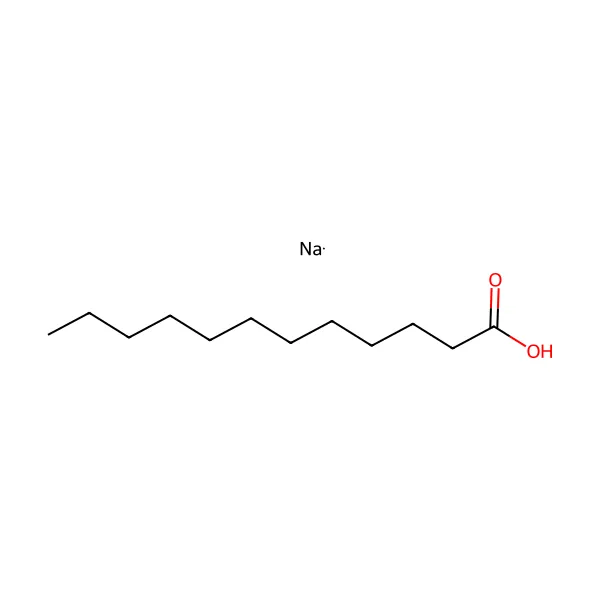 Sodyum laurat molekül yapısı — CAS 629-25-4