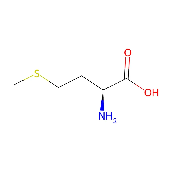 L-metionin molekül yapısı — CAS 63-68-3