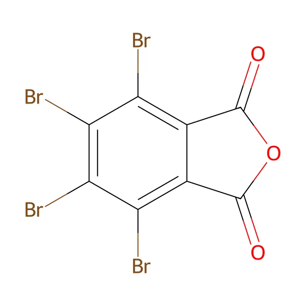 Tetrabromoftalik anhidrit molekül yapısı — CAS 632-79-1