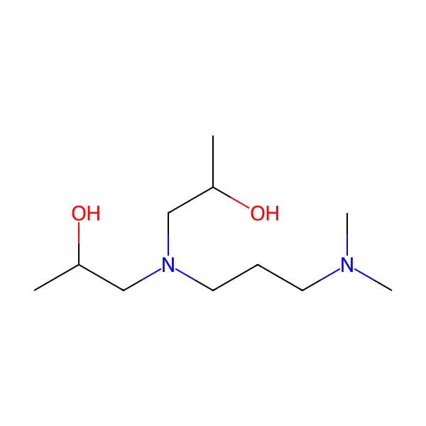 1,1'-((3-(dimetilamino)propil)imino)bis(2-propanol) molekül yapısı — CAS 63469-23-8