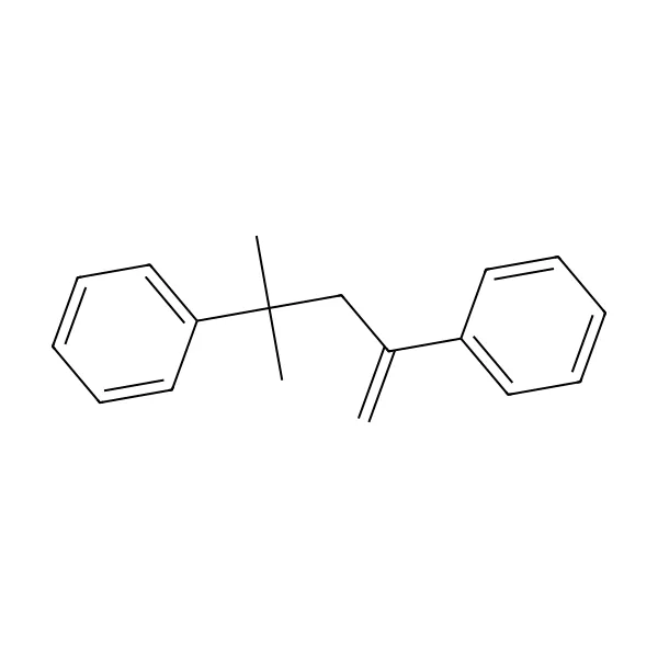2,4-difenil-4-metil-1-pentene molekül yapısı — CAS 6362-80-7