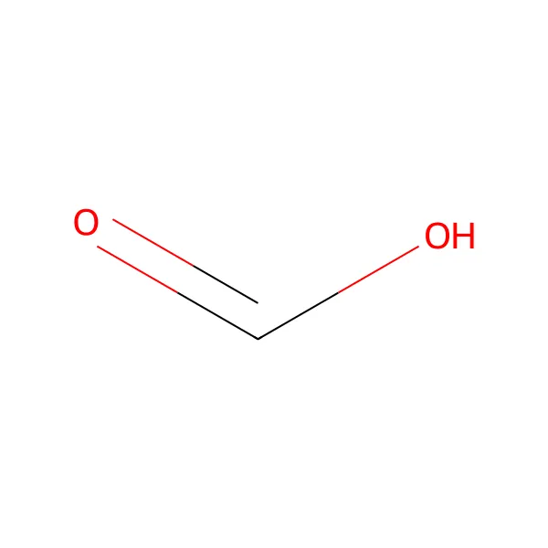 Formik asit molekül yapısı — CAS 64-18-6
