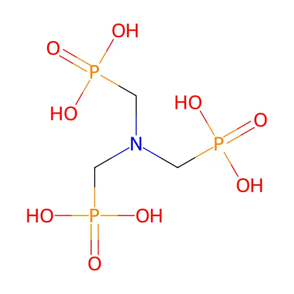 Aminotrimetilen fosfonik asit molekül yapısı — CAS 6419-19-8