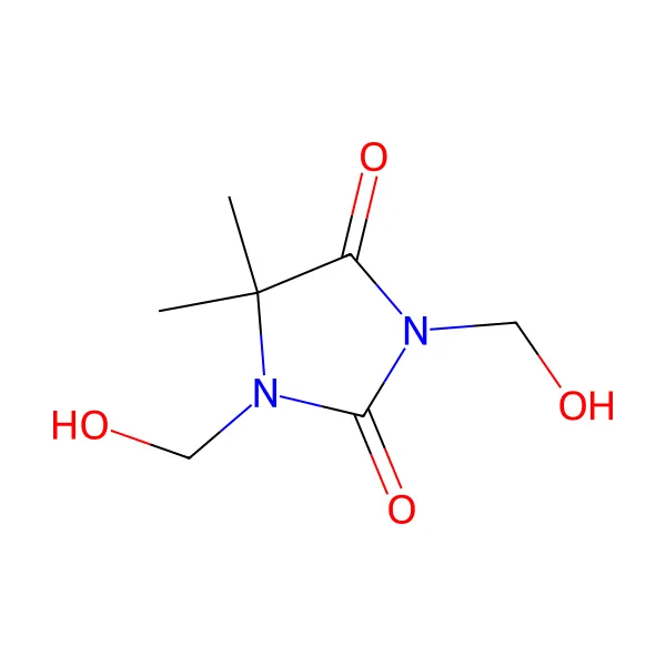 DMDM hidantoin molekül yapısı — CAS 6440-58-0