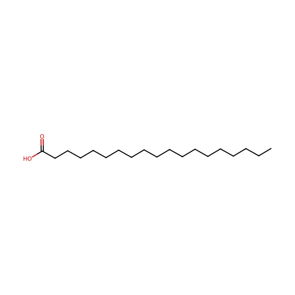 Nonadekanoik asit molekül yapısı — CAS 646-30-0