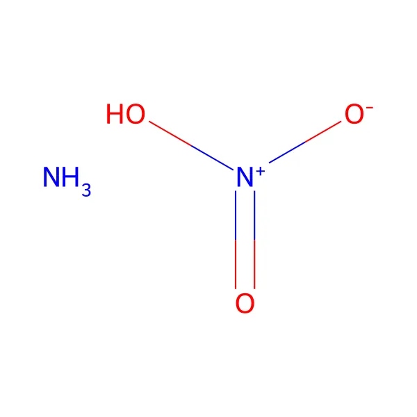Amonyum nitrat molekül yapısı — CAS 6484-52-2