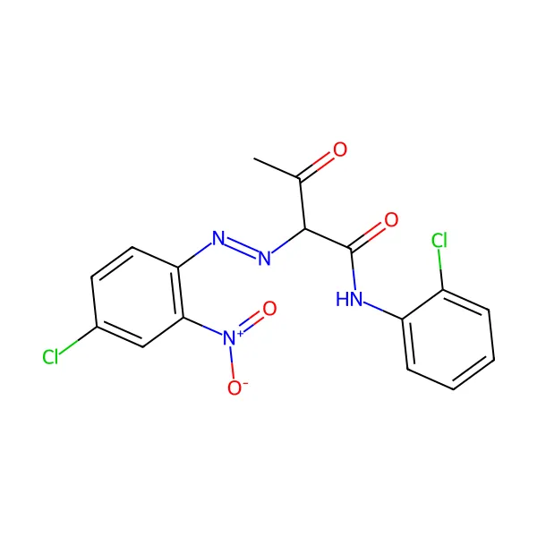 Pigment sarı 3 molekül yapısı — CAS 6486-23-3