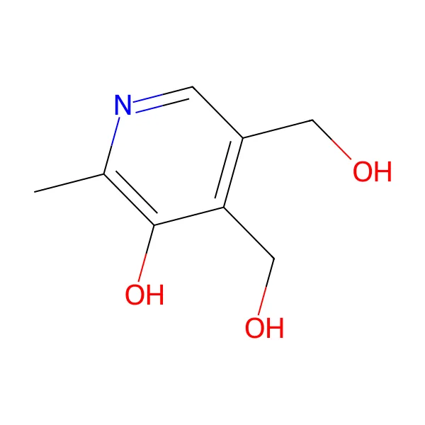 Vitamin B6 Piridoksin molekül yapısı — CAS 65-23-6