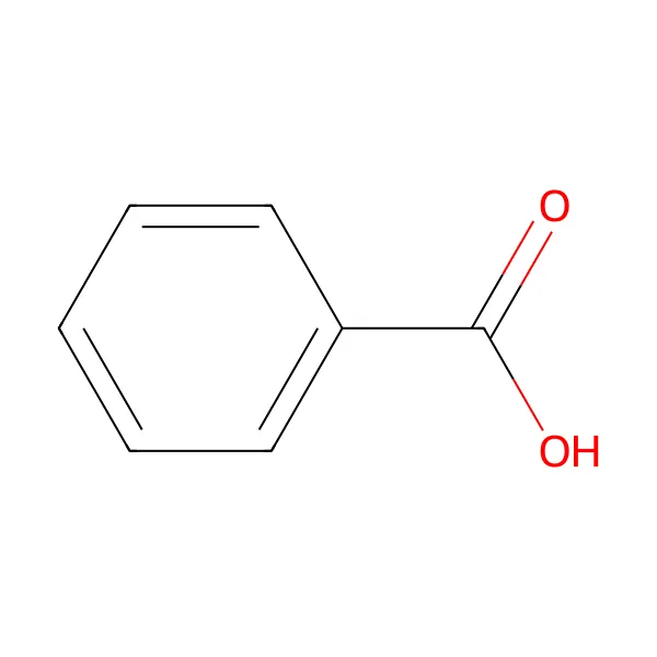 Benzoik asit molekül yapısı — CAS 65-85-0