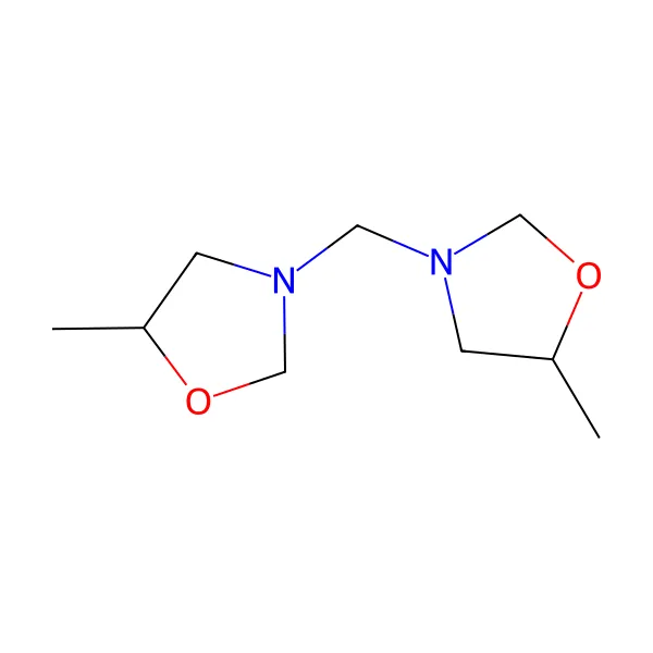 Metilenbis(5-metiloksazolidin) molekül yapısı — CAS 66204-44-2