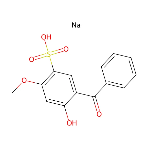Benzofenon-5 molekül yapısı — CAS 6628-37-1