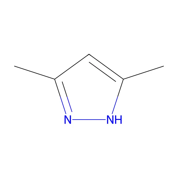 3,5-Dimetilpirazol molekül yapısı — CAS 67-51-6