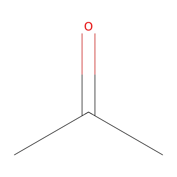 Aseton molekül yapısı — CAS 67-64-1