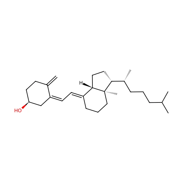 Kolekalsiferol molekül yapısı — CAS 67-97-0