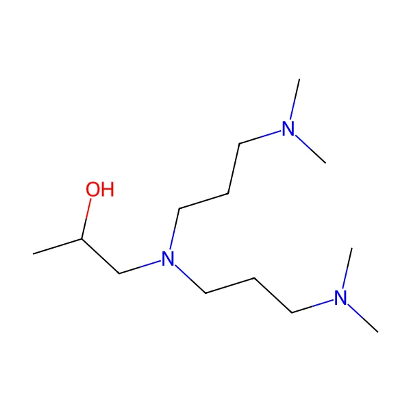 N,N-Bis(3-dimetilaminopropil)izopropanolamin molekül yapısı — CAS 67151-63-7